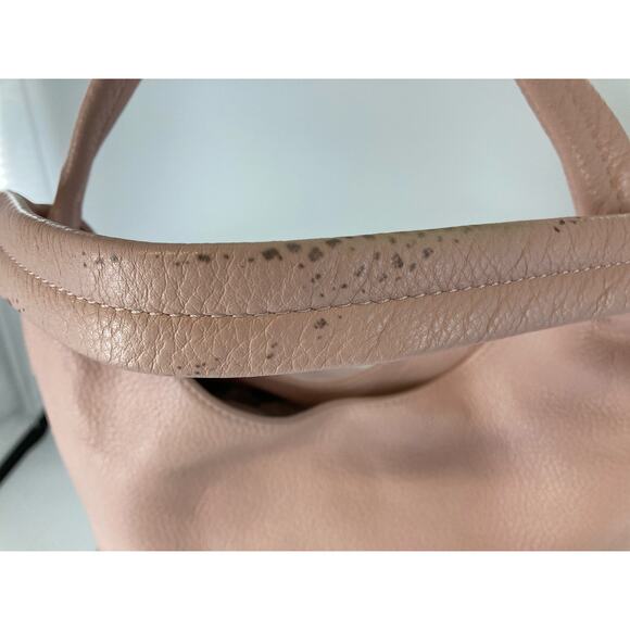 MICHAEL KORS, PINK PEBBLED LEATHER LARGE SHOULDER BAG (ASIS) - Picture 3 of 16